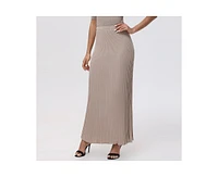 525 Women's Eloise Lurex Maxi Pleated Skirt