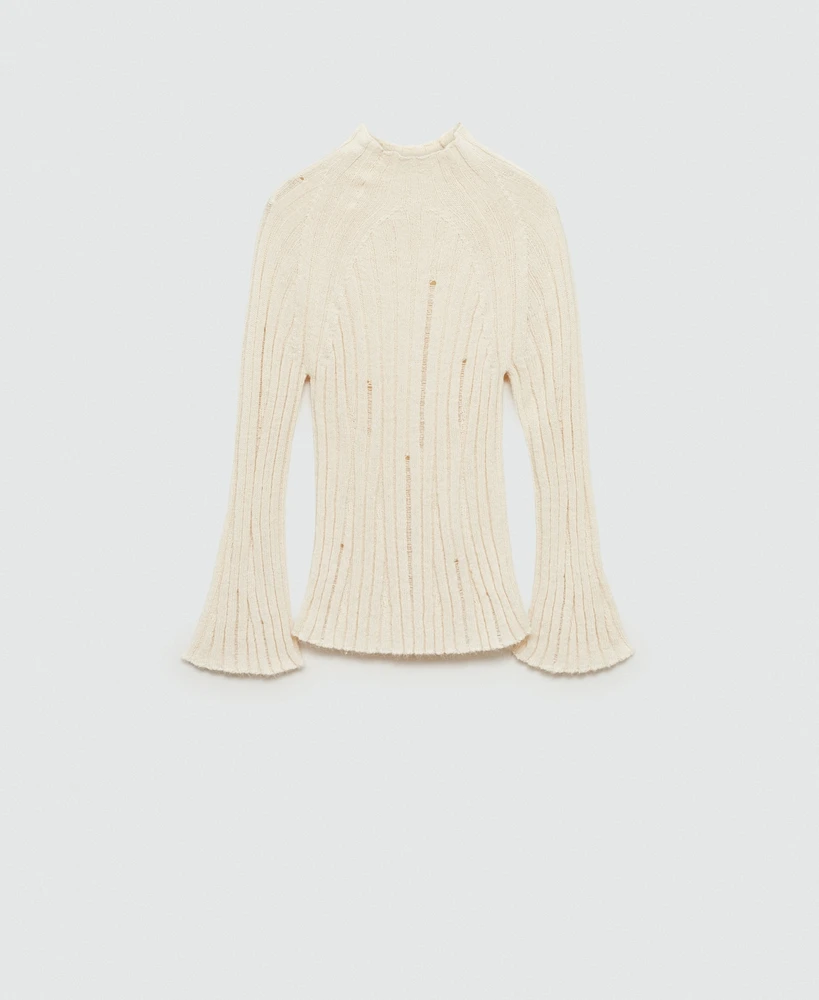 Mango Women's Ribbed Knitted Sweater