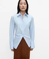 Mango Women's Oversize Poplin Shirt