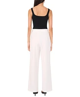 Vince Camuto Women's Lace-Trim Pull-On Ponte Pants