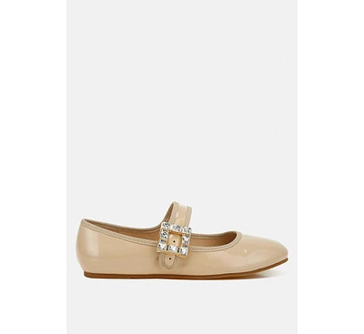 Rag & Co Upstage Brooch Mary Jane Sandals