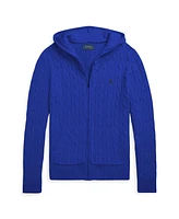 Polo Ralph Lauren Big Boys Cable Cotton Hooded Full-Zip Sweater