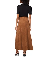 Vince Camuto Women's Faux-Suede A-Line Maxi Skirt