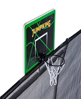 JumpKing 10' x 15' Rectangle Trampoline with 2 Powder Coated Basketball Hoops