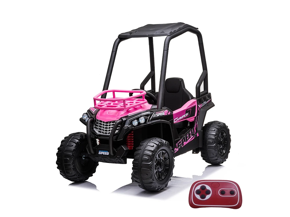 Streamdale Furniture 24V Electric Kid Ride On Car with Remote Control, JS370 Utv Ride on Cars for Kids, Battery Powered Kids Ride