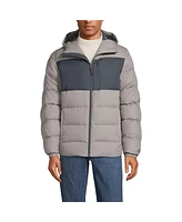 Lands' End Men's Wide Channel 600 Down Puffer Hooded Jacket