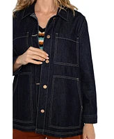 Liverpool Los Angeles Women's Chore Front Button Coat