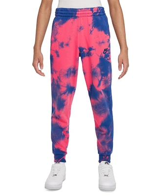 Nike Big Kids Sportswear Club Fleece Tie-Dye Jogger Pants