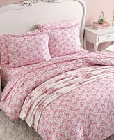 Betsey Johnson Ballet Bows Reversible 3-Pc. Duvet Cover Set
