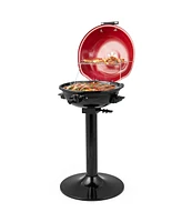 1600W Electric Bbq Grill with Removable Non-Stick Warming Rack