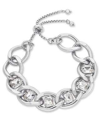 I.n.c. International Concepts Crystal Large Link Slider Bracelet, Created for Macy's