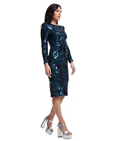 Dress the Population Women's Emmalyn Sequined Cocktail