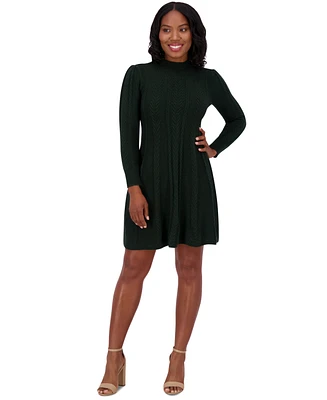 Jessica Howard Petite Ribbed Turtleneck Sweater Dress