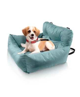 Co-Pilot Dog Beds for Cars, Booster Safety Car Seats Small Dogs, Travel Pet Bed, Seat Belt Compatible