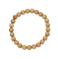 Chisel 8mm Cypress Wood Beaded Stretch Bracelet