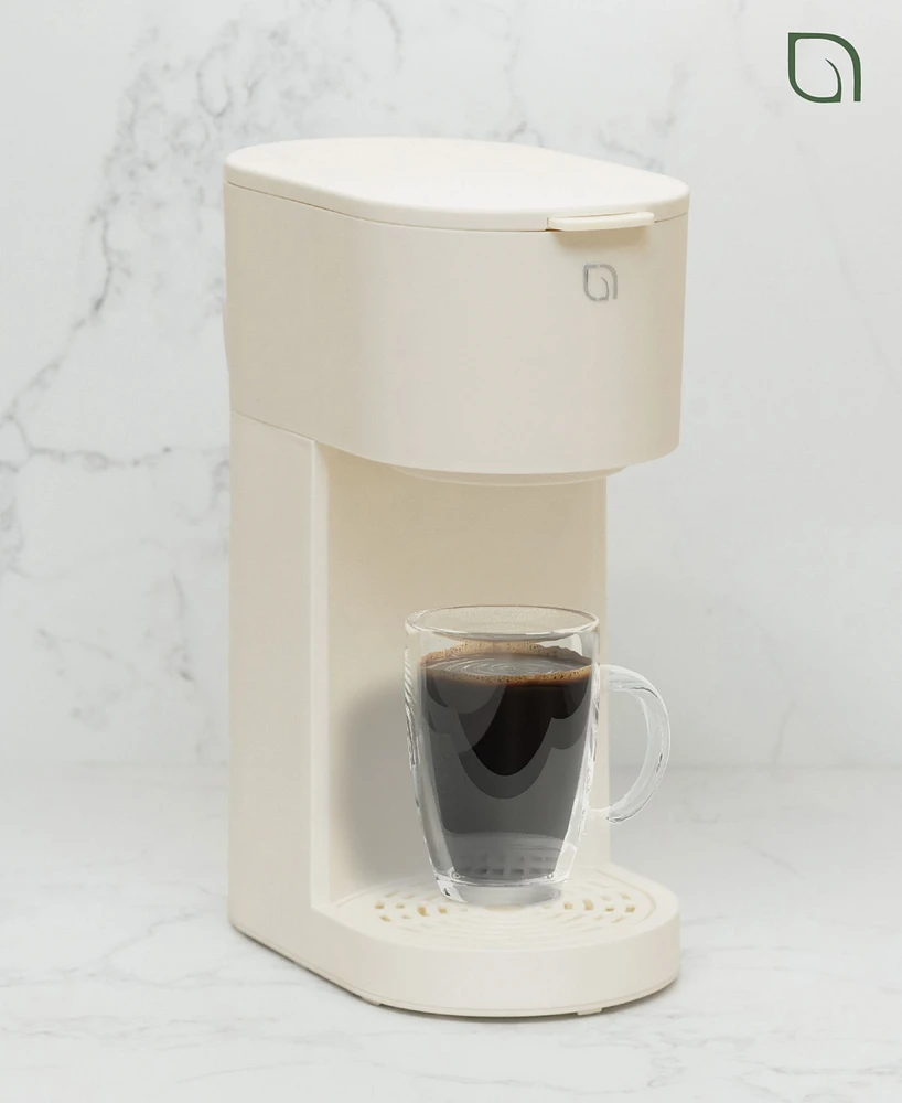 Willow Kitchen Compact Single Serve Coffee Maker - Compatible with K-Cup Pods Ground