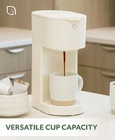 Willow Kitchen Compact Single Serve Coffee Maker - Compatible with K-Cup Pods Ground