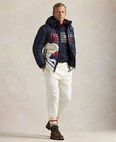 Polo Ralph Lauren Mens Ski Print Down Jacket Snowflake Sweater Plaid Flannel Shirt Fleece Sweatpants Suede Trail Boots