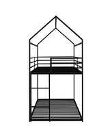 Slickblue Twin Over Twin Bunk Beds for Kids' Rooms