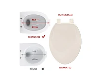 gaomon Toilet Seat Elongated,Toilet Seat with Toddler Seat Built in, Potty Training Toilet Seat Fits Both Adult and Child, with Soft Close, Easy Insta