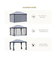 Slickblue Patio Gazebo for Outdoor Shade and Relaxation - Perfect for Backyard and Garden Spaces