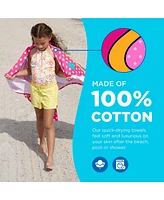 Ben Kaufman Printed Beach Towel Set - Oversized for Kids Quick-Dry & Soft Cotton with Design Luxury Swimming