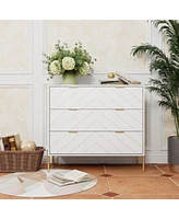 Boyel Living 3-Drawer Dresser Chest Cabinet