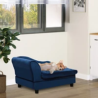 Simplie Fun Luxury Fancy Dog Bed for Small Dogs with Hidden Storage, Small Dog Couch with Soft 3" Foam, Dog Sofa Bed, Cushy Dog Bed, Modern Pet Furnit