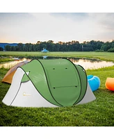 Simplie Fun Pop-Up Tent with Porch for 2-3, 3000mm Waterproof (Poles Incl.)