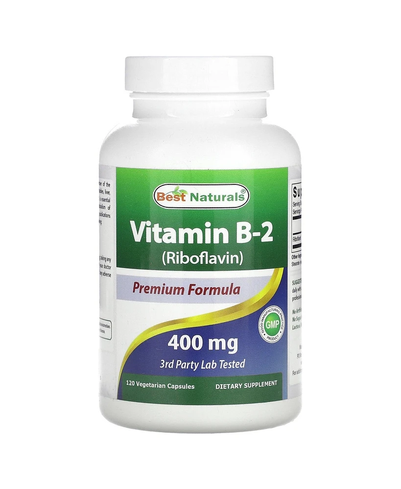 Best Naturals Vitamin B-2 (Riboflavin) 400 mg