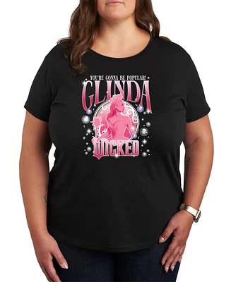 Hybrid Apparel Plus Wicked Glinda Graphic Crew Neck T-Shirt