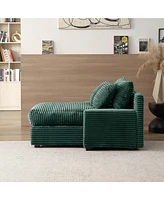 Modern Luxury Sofa Couch for Living Room Quality Corduroy Upholstery Sleeper Sofa Bed Daybed Green