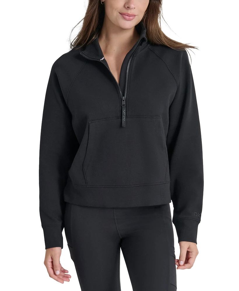 Dkny Women's Brooklyn Scuba Quarter-Zip Jacket