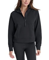 Dkny Women's Brooklyn Scuba Quarter-Zip Jacket