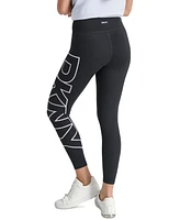 Dkny Sport Women's High-Rise Logo Graphic 7/8 Leggings