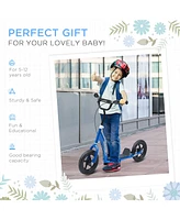 Streamdale Furniture Kick Scooter for Kids 5-12 Years Old, Big Wheel Kids Scooter with Adjustable Height Handlebar, Non