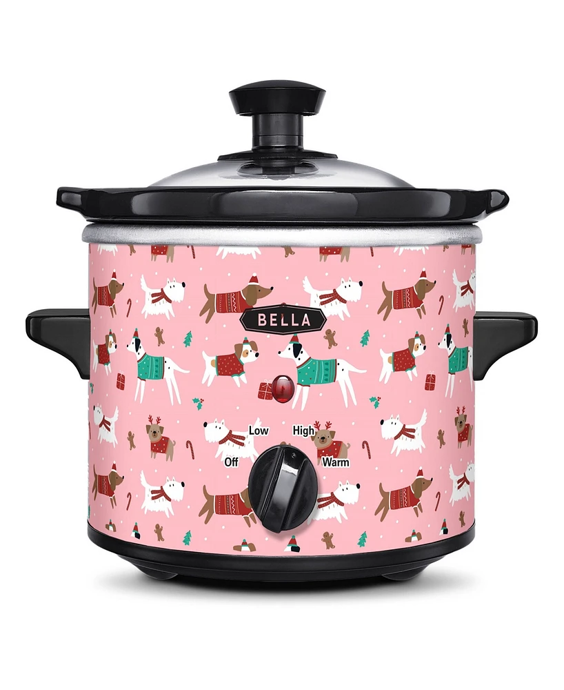 Bella Pink Dog Printed 1.5-Quart Slow Cooker