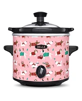 Bella Pink Dog Printed 1.5-Quart Slow Cooker