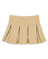 Hope & Henry Little Girls Ponte Pleated Uniform Skort