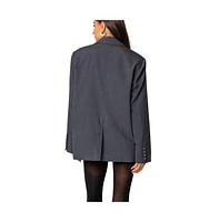 Edikted Women's Kourtney Oversized Blazer - Dark