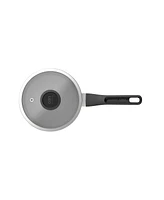 BergHOFF Leo Glints Nonstick Recycled Aluminum Saucepan 7", 2qt. With Glass Lid