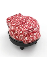 Bella Mini Red Knit Waffle Maker