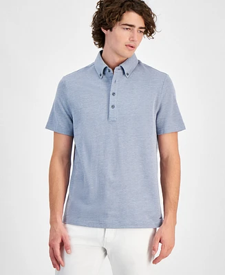 Michael Kors Men's Classic-Fit Oxford Pique Knit Polo Shirt