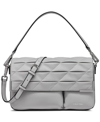 Calvin Klein Mica Flap Convertible Shoulder Bag