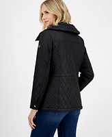 Michael Kors Women's Quilted Hooded Zip-Front Coat, Exclusively at Macy's