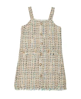 Trixxi Big Girls Sleeveless Boucle Dress