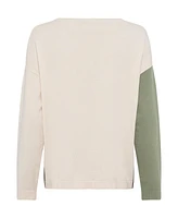 Olsen Women's Asymmetric Graphic Pullover