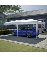 Streamdale Furniture 10'x20' Pop Up Canopy Tent with 6 Sidewalls, Ez Pop Up Outdoor Canopy for Parties, Waterproof Commercial Tent with 3 Adjustable H