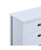 Simplie Fun Modern 6-Drawer Dresser with Interlock System and Chic Design