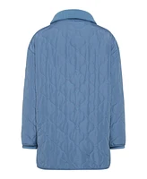 Olsen Women's Quilted High Collar Car Coat